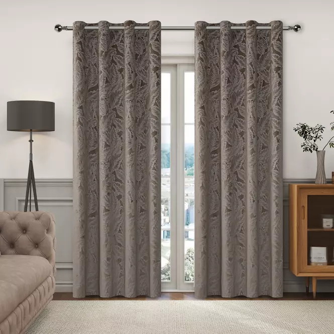 Závesová látka VELVET GY2316/270G/M2/55 280 cm béžová. Tovar na mieru