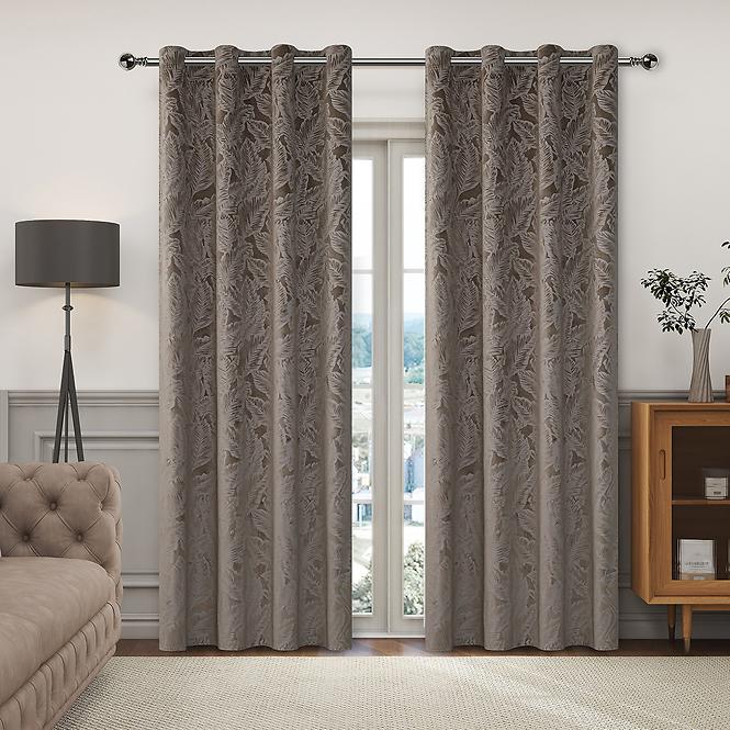 Závesová látka VELVET GY2316/270G/M2/55 280 cm béžová. Tovar na mieru