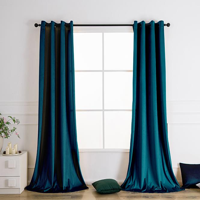 Závesová látka VELVET PB103/200G/M2/11 150 cm morská. Tovar na mieru