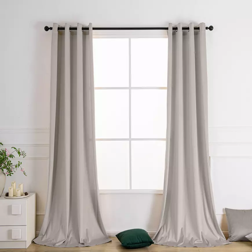 Závesová látka VELVET PB103/200G/M2/3 150 cm béžová. Tovar na mieru