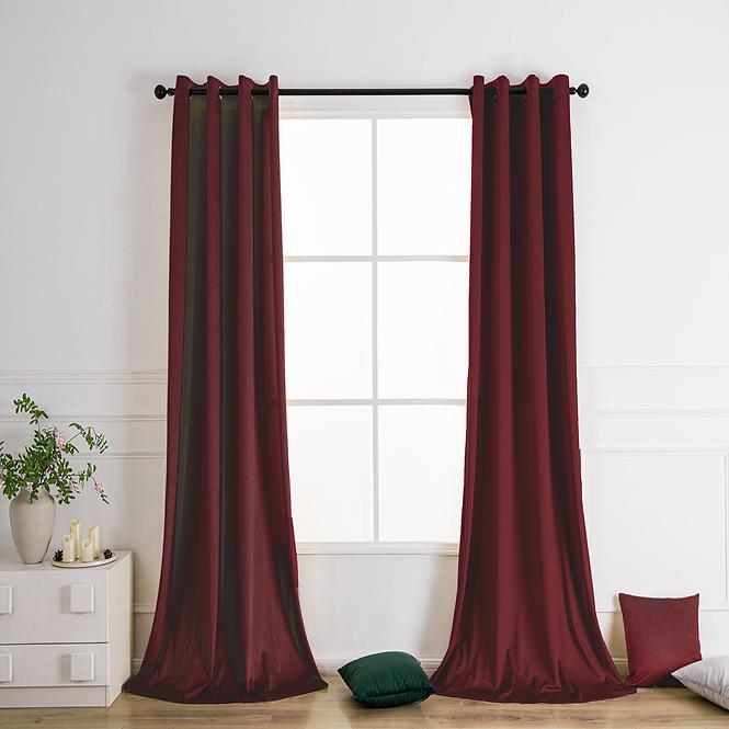 Závesová látka VELVET PB103/200G/M2/38 150 cm bordová. Tovar na mieru