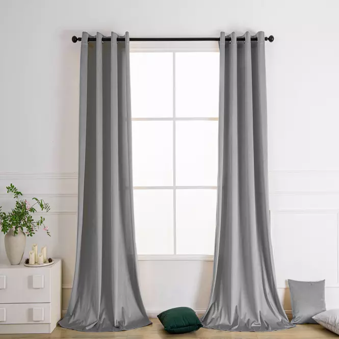 Závesová látka VELVET PB103/200G/M2/45/strieborná/150 cm. Tovar na mieru