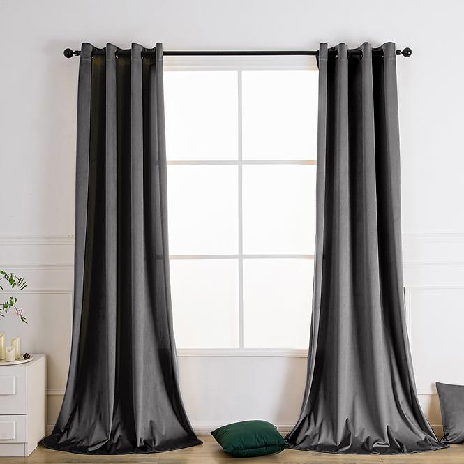 Závesová látka VELVET PB103/200G/M2/46/šedá/150 cm. Tovar na mieru,4