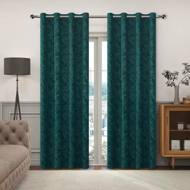 Závesová látka VELVET PB2327/240G/M2/14 280 cm zelená. Tovar na mieru,3