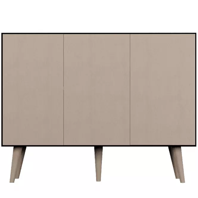 Komoda 120 Toronto Artisan/Čierna