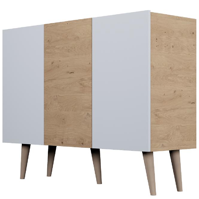 Komoda 120 Toronto Artisan/Biely,3