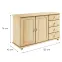 Komoda Borovica KD59 125x76x42,3
