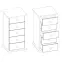 Komoda Borovica KD03 45x92x42,8