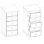 Komoda Borovica KD03 45x92x42,8