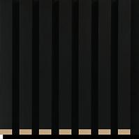 Akustické lamely 3D na plsti čierne 21x300x2650 mm