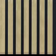 Akustické lamely 3D na plsti zlaté 21x300x2650 mm
