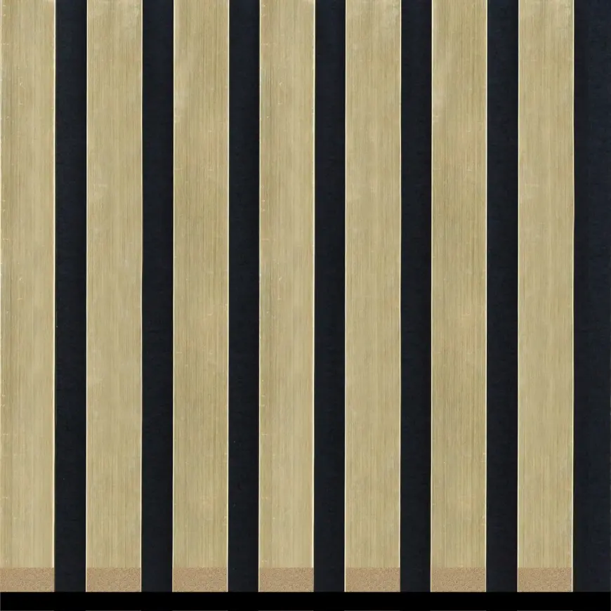 Akustické lamely 3D na plsti zlaté 21x300x2650 mm