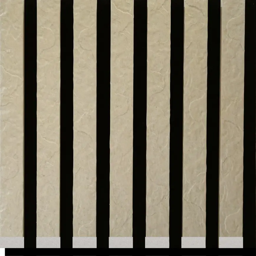 Akustické lamely PS na plsti béžový kameň 21x300x2650 mm