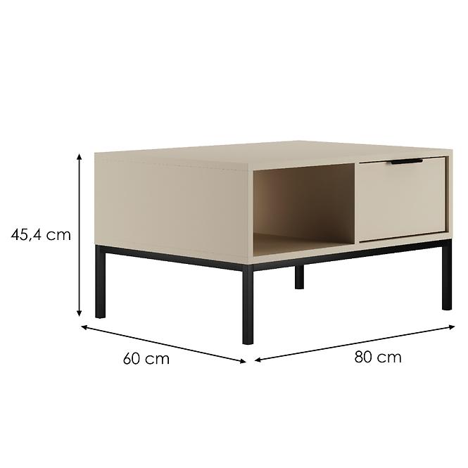 Konferenčný Stolík 80 Austin Kašmér/Čierna,2