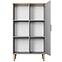 Regál Denver Šedý Chinchilla/Hikora,5