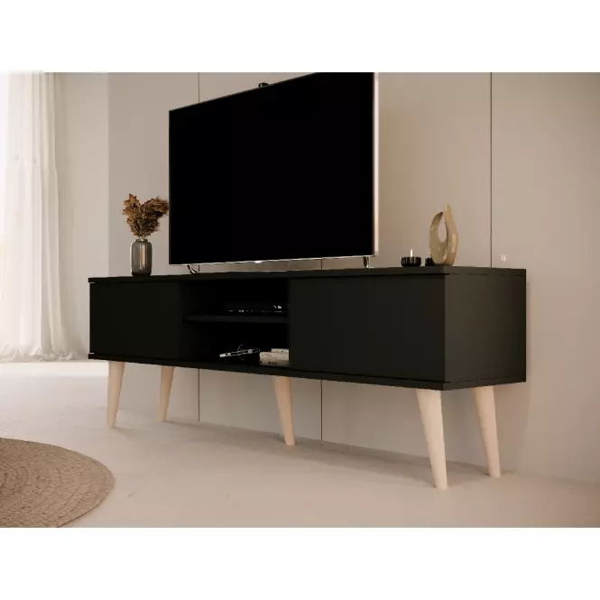 TV Stolík 160 Toronto Čierna