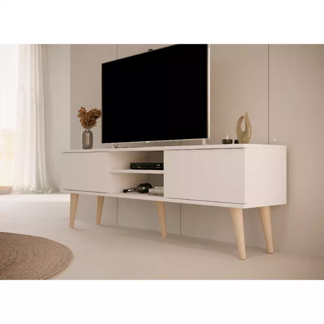 TV Stolík 160 Toronto Biela,6