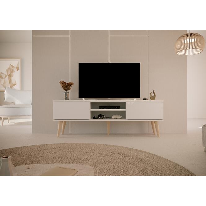 TV Stolík 160 Toronto Biela
