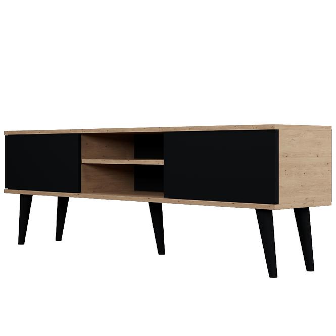 TV Stolík 160 Toronto Artisan/Čierna