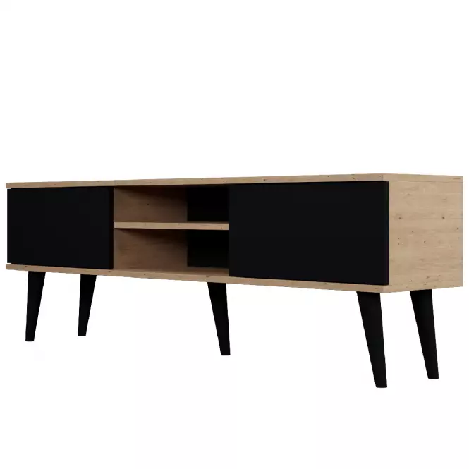 TV Stolík 160 Toronto Artisan/Čierna,3