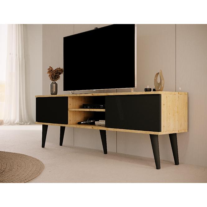 TV Stolík 160 Toronto Artisan/Čierna