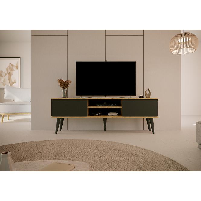 TV Stolík 160 Toronto Artisan/Čierna