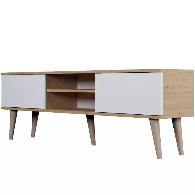 TV Stolík 160 Toronto Artisan/Biela,3