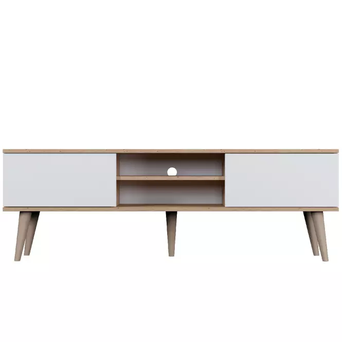 TV Stolík 160 Toronto Artisan/Biela,4