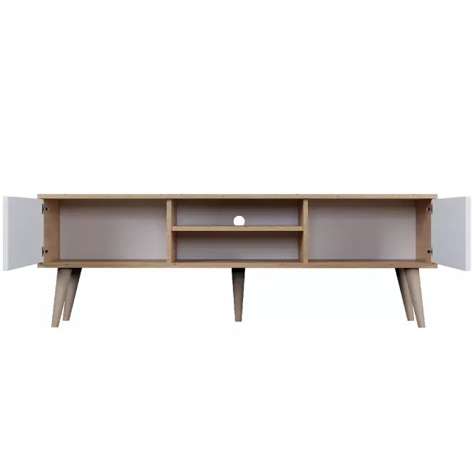 TV Stolík 160 Toronto Artisan/Biela,5