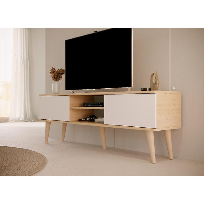 TV Stolík 160 Toronto Artisan/Biela
