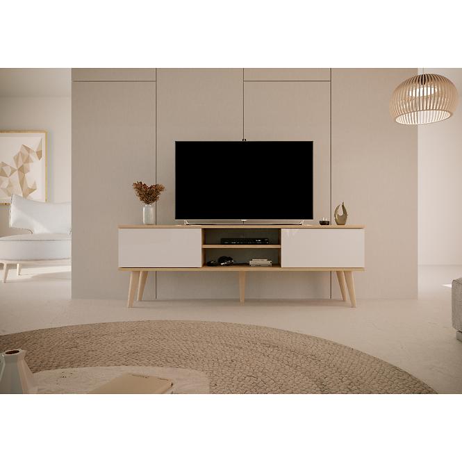 TV Stolík 160 Toronto Artisan/Biela