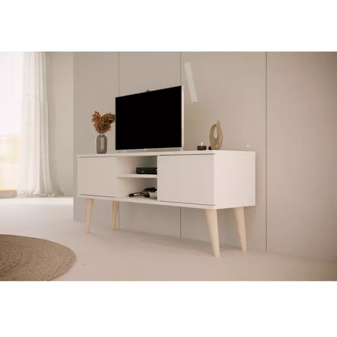 TV Stolík 120 Toronto Biela