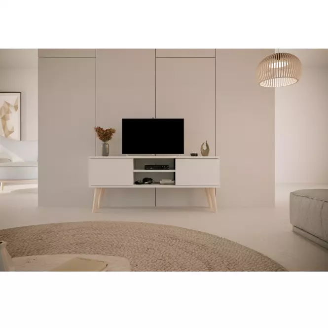 TV Stolík 120 Toronto Biela