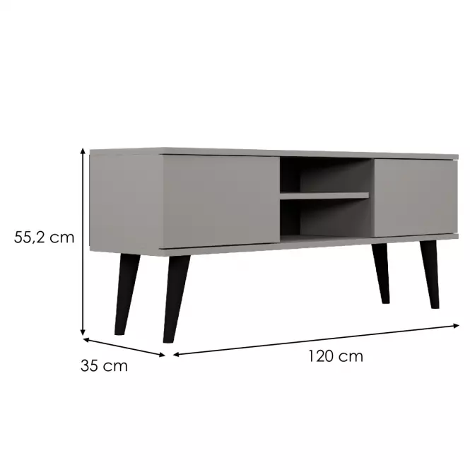 TV Stolík 120 Toronto Sivý Chinchilla,2