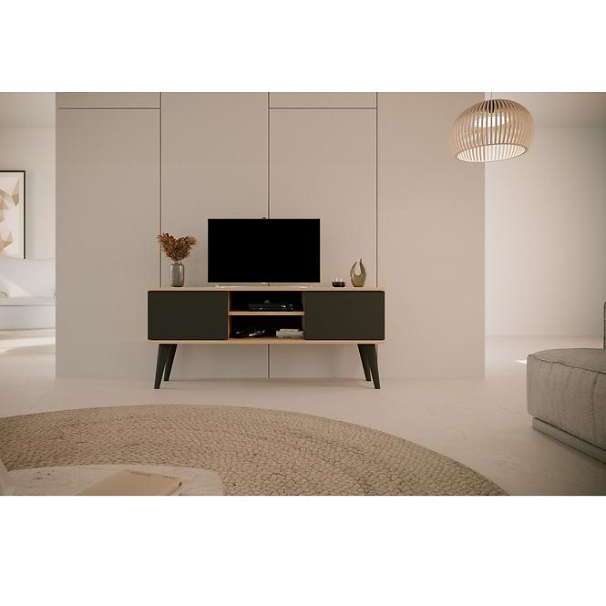 TV Stolík 120 Toronto Artisan/Čierna