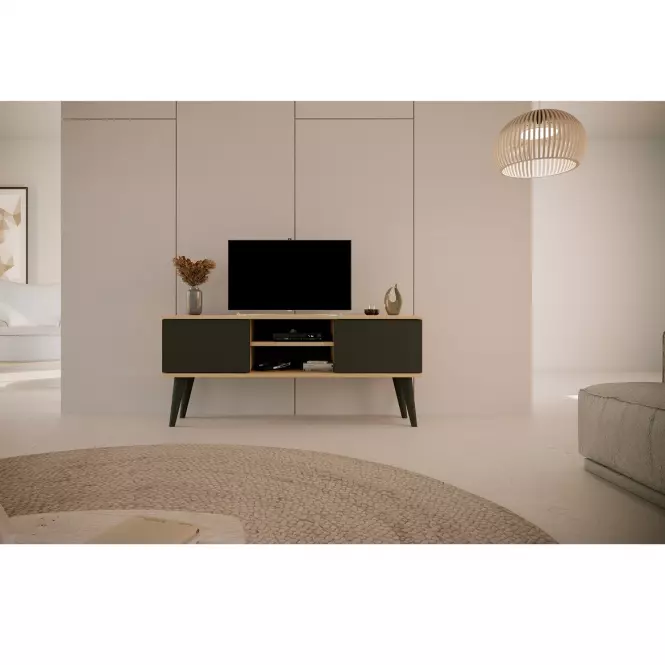 TV Stolík 120 Toronto Artisan/Čierna,7