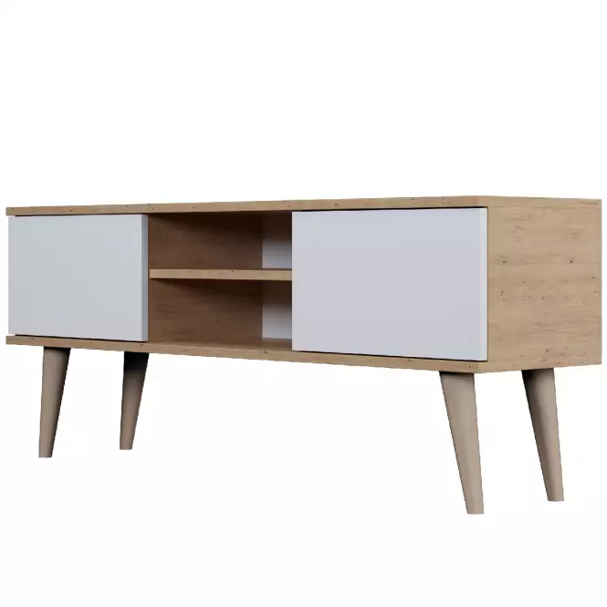 TV Stolík 120 Toronto Artisan/Biela,3