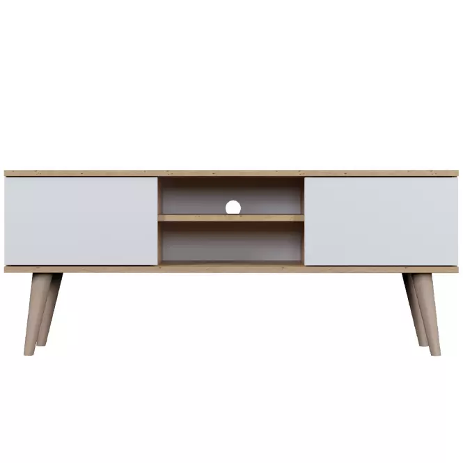 TV Stolík 120 Toronto Artisan/Biela,4