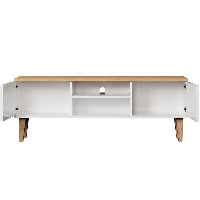 TV Stolík 120 Denver Biela/Hikora,5