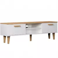 TV Stolík 160 Denver Biela/Hikora