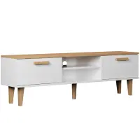 TV Stolík 160 Denver Biela/Hikora