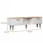 TV Stolík 160 Denver Biela/Hikora,2
