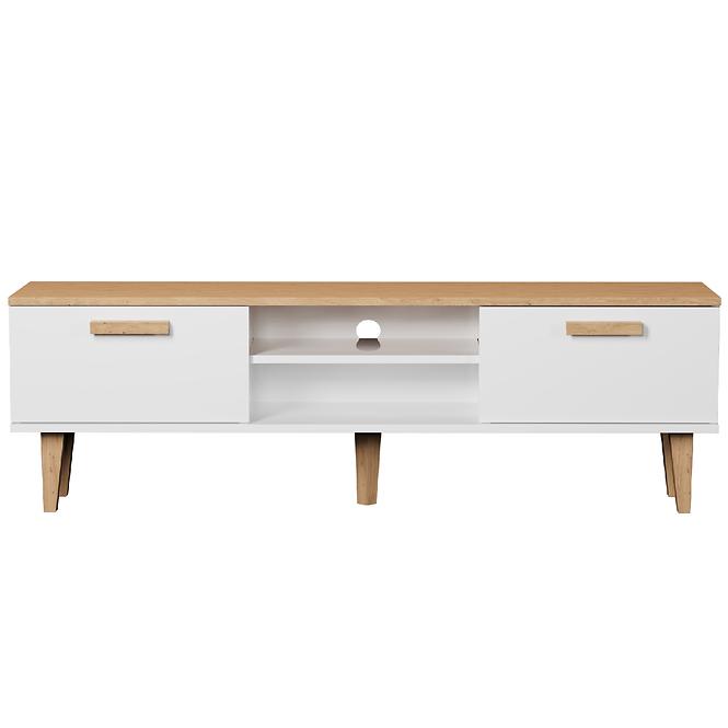 TV Stolík 160 Denver Biela/Hikora