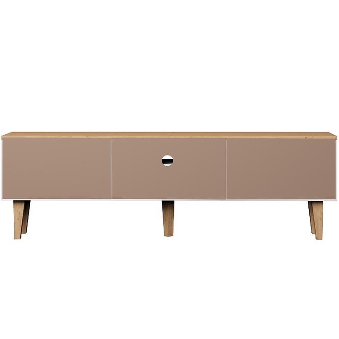 TV Stolík 160 Denver Biela/Hikora