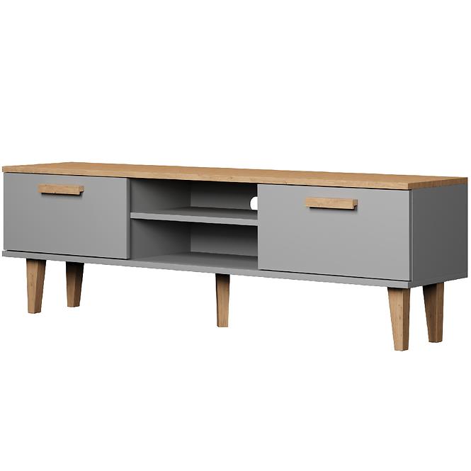 TV Stolík 160 Denver Sivý Chinchilla/Hikora,3