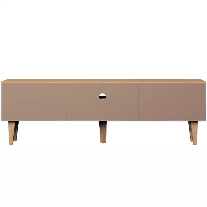 TV Stolík 160 Denver Sivý Chinchilla/Hikora,6