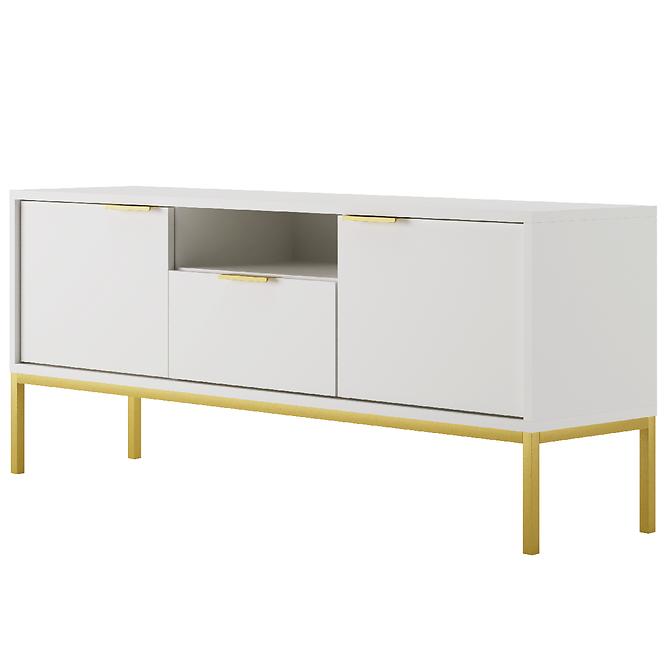 TV Stolík 135 Austin Biela/Zlatá,4