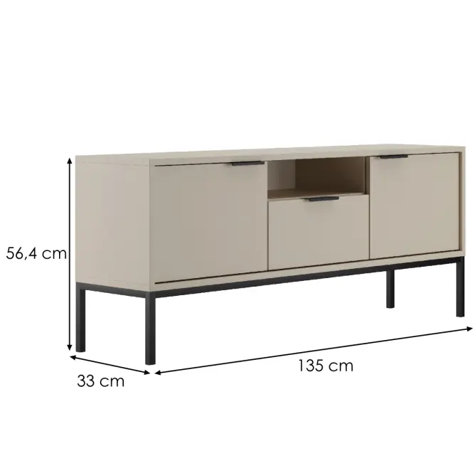 TV Stolík 135 Austin Kašmír/Čierna,2