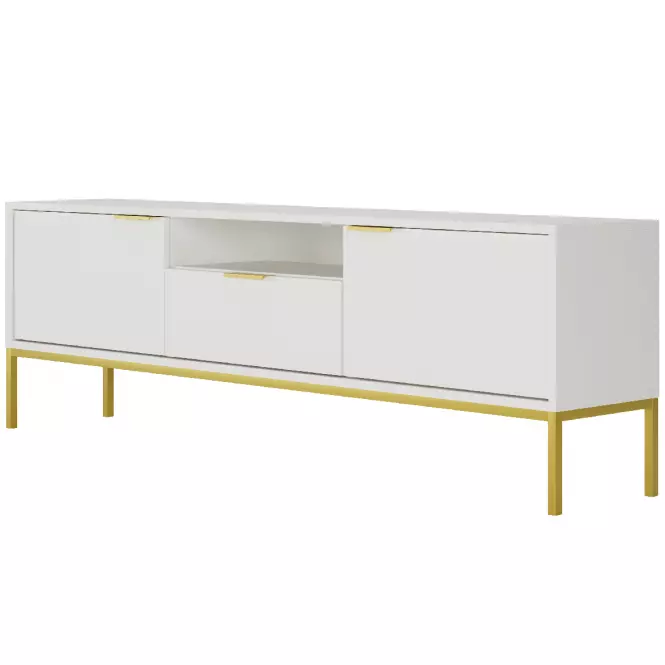TV Stolík 175 Austin Biela/Zlatá,4