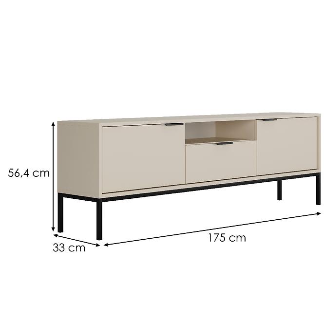 TV Stolík 175 Austin Kašmér/Čierna